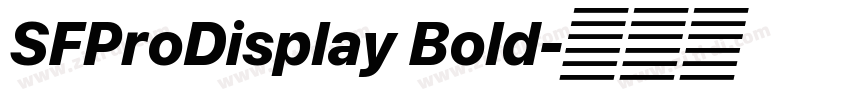 SFProDisplay Bold字体转换